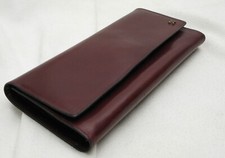 Reise-Schmuckmäppchen ASSIMA, bordeaux Glattleder, sehr weich und guter Zustand