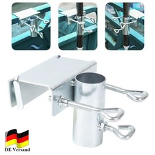 DE Balkon Sonnenschirm Halterung Balkongeländer Schirm Halter Befestigung DHL