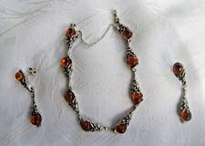 925 Silber Armband & Ohrringe