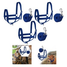 Kuhhalfter mit Führstrick Ziegengeschirr Outdoor Ochsen Vieh Bull Zaumzeug