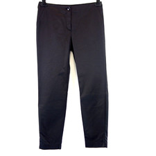 Hose LAUREL Schwarz Damen Elegante Stoffhose Straight Crop Schlicht DE 36 S Neu