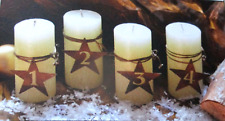 Adventszahlen für Kerze Adventskranz Dekoration Weihnachten Sterne  Edelrost