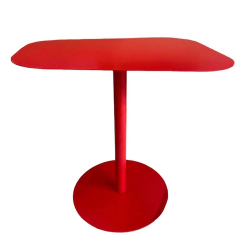 Beistelltisch rot metall - -,