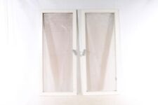 2 x altes Holzfenster Fliegengitter Gaze Fenster Holz 98cm x 42,3cm x 4cm
