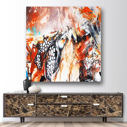 Leinwand bild bunt abstrakt - bunt,