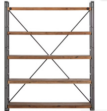 Regal MANCHESTER Akazie massiv / Metall - Akazie / Anthrazit