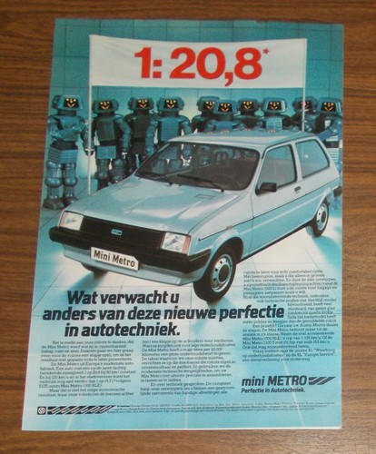 Seltene werbung austin mini - werbung,