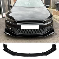Für VW Scirocco 2008-2020 Frontspoiler Lippe Schwarz Glanz Frontschürze Spoiler