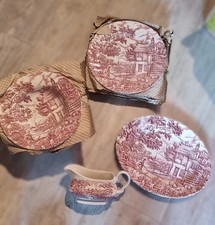 Essservice  Vintage Geschirr-Set Myott – "The Hunter" England, 1982- 16 teilig