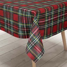 Wachstuch Tischdecke B5073-01 rot grün kariert Karo Schottland eckig rund oval