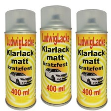 Klarlack matt kratzfest 3 Spraydose 400ml Autolack Made in Germany