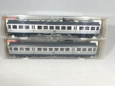 2er-Set Fleischmann H0 5149 K 4-Achs Nahverkehrswagen  2. Kl. der DB in OVP