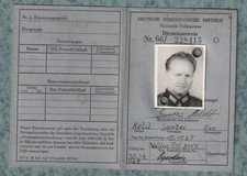 NVA Dienstausweis mit Foto von 1967