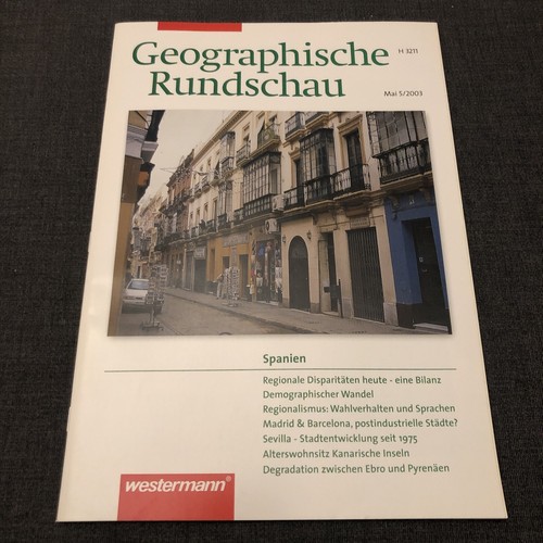 Geographische rundschau 2003 - geographische, 5/2003