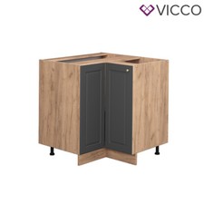 Eckunterschrank Küchenschrank Küchenmöbel Landhaus Fame-Line 87 cm Vicco