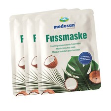 Medosan Fußmaske 3 Paar im ANGEBOT - Fußpflege Hornhautentferner Peeling Socken