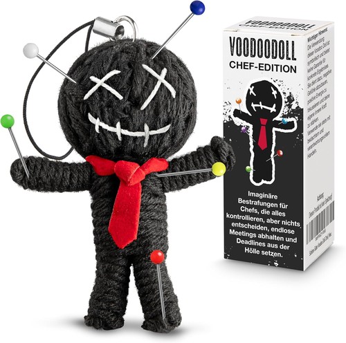 Voodoo puppe mit nadeln - puppe,