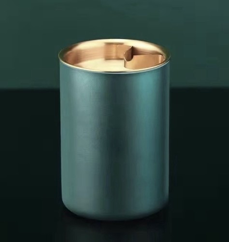 Edelstahl aschenbecher mit - edelstahl,