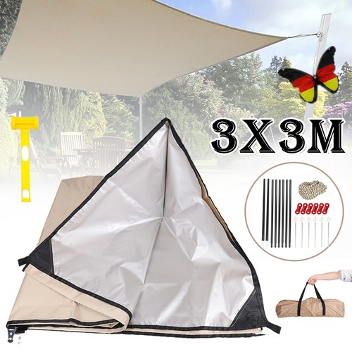 3x3m wasserdicht sonnensegel - 3x3m,