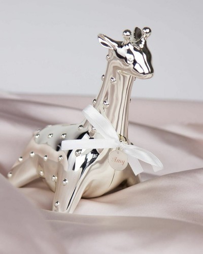 Kinder versilbert giraffe - kinder,