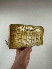 Marc Cain Portemonnaie Wallet Geldbörse Kroko Optik - gelb - Guter Zustand