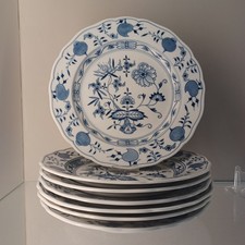 Meissen Zwiebelmuster 6 Teller  Speiseteller ca. Ø 25 cm