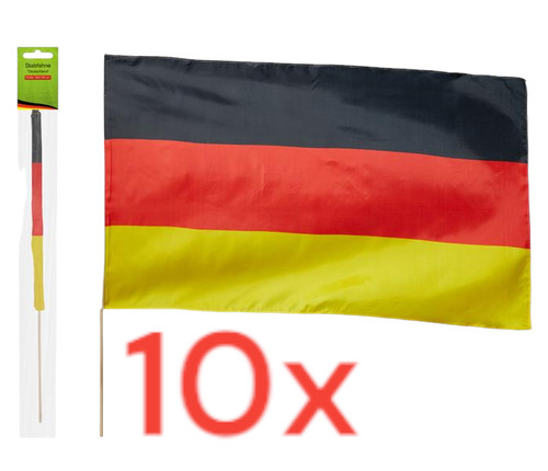10x deutschland tischfahne - em,