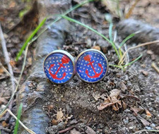 Ohrstecker Anker Rot / Nautic