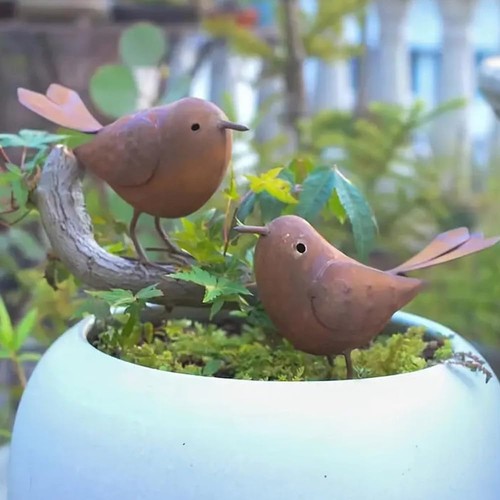 Gartendeko vögel metall - gartendeko,