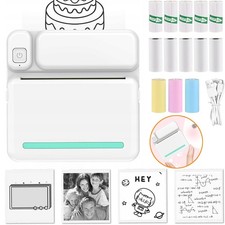 Mini Drucker Bluetooth Handy Fotodrucker für Mobiler Sticker Thermodrucker