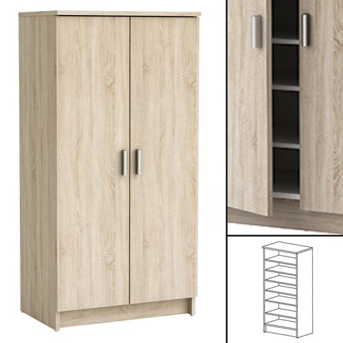 Schuhschrank eiche kommode - schuhschrank,