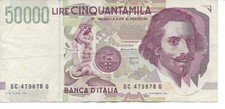 Geldschein Banknote Italien