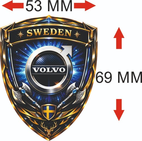 Volvo aufkleber 69mm x - volvo,