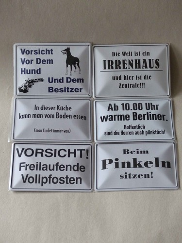 Deutsche schilder blechschild - deutsche,