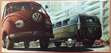 Volkswagen Prospekt Werbung. VW Typ2 Transporter, Bus, Kombi, Samba Pickup, 1954