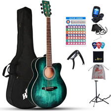 Winzz Akustikgitarre Blau- 40