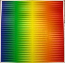 Getulio Alviani, Siebdruck, 70er Jahre, nicht signiert, sehr guter Zustand