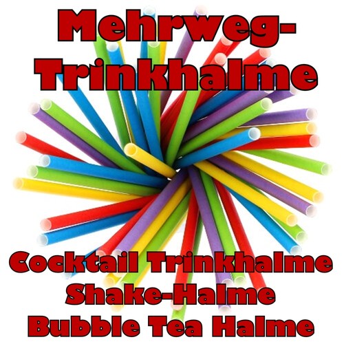 Mehrweg trinkhalme shakehalme - mehrweg,
