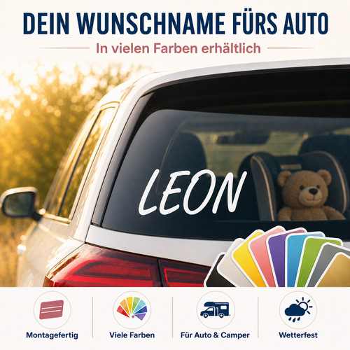 Namensaufkleber auto - namensaufkleber,