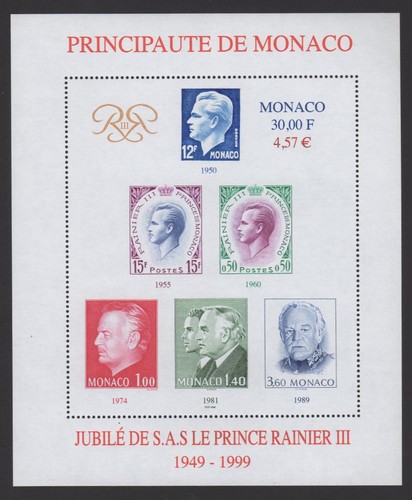 Monaco 1999 s prince - 1999,, s/s
