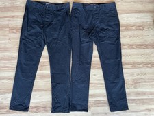 Herrenhosen W36 L32 schwarz Chino Slim Stretch 