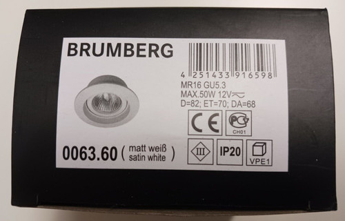 Brumberg einbaustrahler - brumberg, nv-einbaustrahler