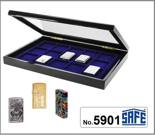 Zippo-Feuerzeuge-Vitrinen-Lack