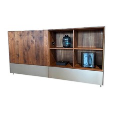 Team 7 Anrichte Cubus Pure Nussbaum Naturöl Mit Farbglas Bronze Matt