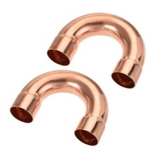 2er Pack 180° Rückbiegung Kupferfitting Verschweißt 7/8" ID für HVAC Kühlung