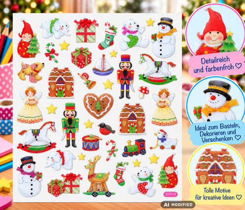 Weihnachtssticker stickerbogen - weihnachtssticker,
