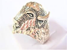 Ring Silber 925 Büffelkopf, 8,98 g