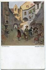 Hans-Stubenrauch-Künstler-AK Städtchen, "Ein stiller Winkel" Althandlung 10er