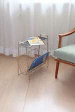 Beistelltisch Zeitungsständer Messing Lochblech schwarz 50er Jahre Mid century