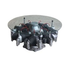 Motor Flugzeug Flugzeugmotor Tisch Couchtisch Möbel Wohnzimmertisch Dekoration